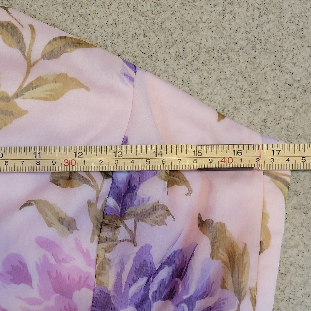 Lulus Romantic Marvel Floral Print Halter Neck Maxi Dress Size XL NWT - Picture 6 of 12
